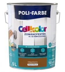 Poli-farbe Cellkolor selyemfny zomncfestk 5l Vilgosbarna