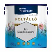  Poli-farbe Platinum Foltll Beltri Matt Latex Falfestk Ezst Prnacserje 5l